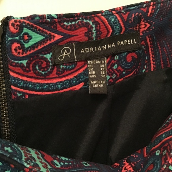 Adrianna papell pencil paisley skirt - Picture 4 of 5